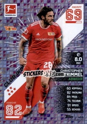 Cromo Christopher Trimmel - German Fussball Bundesliga 2021-2022. Match Attax Extra
 - Topps