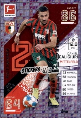 Sticker Daniel Caligiuri - German Fussball Bundesliga 2021-2022. Match Attax Extra
 n. 453 - Topps
