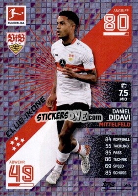 Sticker Daniel Didavi - German Fussball Bundesliga 2021-2022. Match Attax Extra
 - Topps