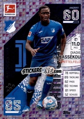 Sticker Diadie Samassékou - German Fussball Bundesliga 2021-2022. Match Attax Extra
 - Topps