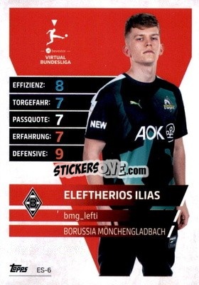 Sticker Eleftherios Ilias - German Fussball Bundesliga 2021-2022. Match Attax Extra
 - Topps