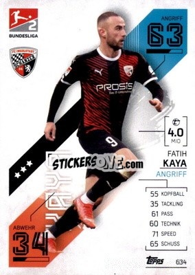 Figurina Fatih Kaya - German Fussball Bundesliga 2021-2022. Match Attax Extra
 - Topps