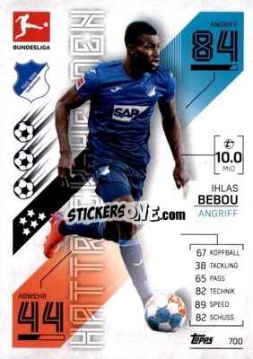 Cromo Ihlas Bebou - German Fussball Bundesliga 2021-2022. Match Attax Extra
 - Topps