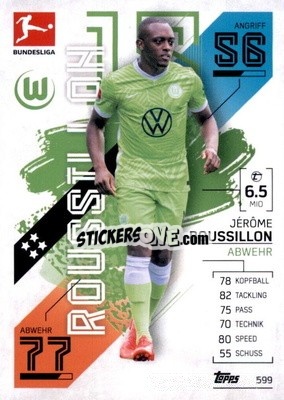 Sticker Jérôme Roussillon - German Fussball Bundesliga 2021-2022. Match Attax Extra
 - Topps
