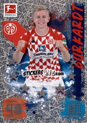Sticker Jonathan Burkardt - German Fussball Bundesliga 2021-2022. Match Attax Extra
 n. 571 - Topps