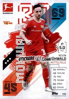 Figurina Kevin Möhwald - German Fussball Bundesliga 2021-2022. Match Attax Extra
 - Topps