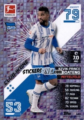 Sticker Kevin-Prince Boateng - German Fussball Bundesliga 2021-2022. Match Attax Extra
 n. 460 - Topps