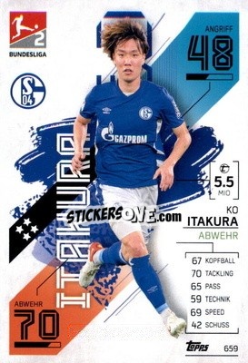Sticker Ko Itakura - German Fussball Bundesliga 2021-2022. Match Attax Extra
 n. 659 - Topps