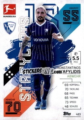 Sticker Konstantinos Stafylidis - German Fussball Bundesliga 2021-2022. Match Attax Extra
 - Topps
