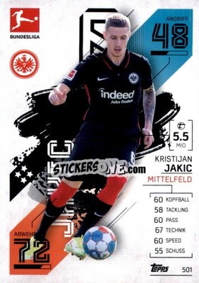 Figurina Kristijan Jakic - German Fussball Bundesliga 2021-2022. Match Attax Extra
 - Topps