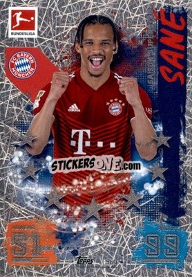 Cromo Leroy Sané - German Fussball Bundesliga 2021-2022. Match Attax Extra
 - Topps