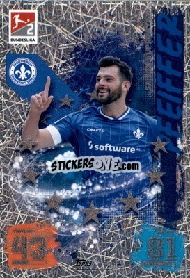 Sticker Luca Pfeiffer - German Fussball Bundesliga 2021-2022. Match Attax Extra
 - Topps