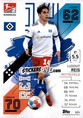 Sticker Ludovit Reis - German Fussball Bundesliga 2021-2022. Match Attax Extra
 - Topps