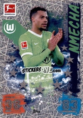 Sticker Lukas Nmecha - German Fussball Bundesliga 2021-2022. Match Attax Extra
 n. 607 - Topps