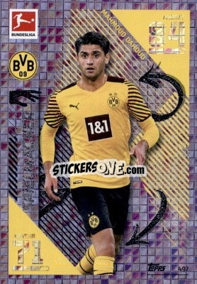 Sticker Mahmoud Dahoud - German Fussball Bundesliga 2021-2022. Match Attax Extra
 n. 497 - Topps