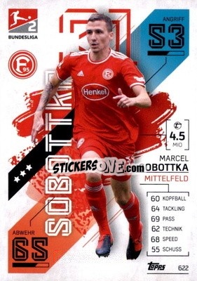Sticker Marcel Sobottka - German Fussball Bundesliga 2021-2022. Match Attax Extra
 - Topps