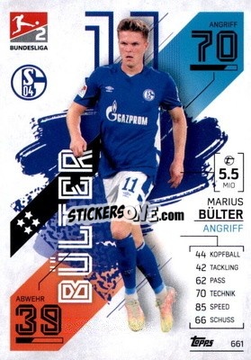 Figurina Marius Bülter - German Fussball Bundesliga 2021-2022. Match Attax Extra
 - Topps
