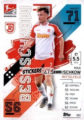 Sticker Max Besuschkow - German Fussball Bundesliga 2021-2022. Match Attax Extra
 - Topps
