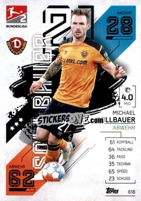 Sticker Michael Sollbauer - German Fussball Bundesliga 2021-2022. Match Attax Extra
 - Topps