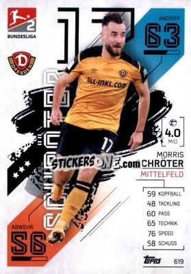 Sticker Morris Schröter - German Fussball Bundesliga 2021-2022. Match Attax Extra
 - Topps