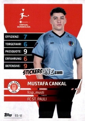 Sticker Mustafa Cankal – Fcsp_musti - German Fussball Bundesliga 2021-2022. Match Attax Extra
 - Topps