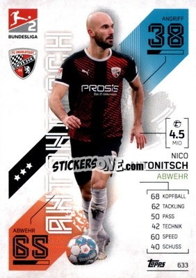 Sticker Nico Antonitsch - German Fussball Bundesliga 2021-2022. Match Attax Extra
 - Topps