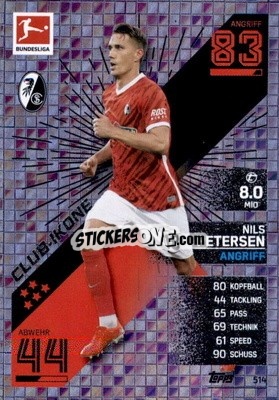 Figurina Nils Petersen - German Fussball Bundesliga 2021-2022. Match Attax Extra
 - Topps