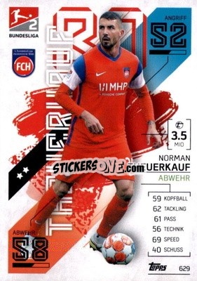 Figurina Norman Theuerkauf - German Fussball Bundesliga 2021-2022. Match Attax Extra
 - Topps