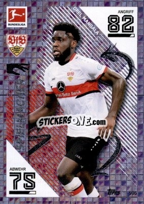 Sticker Orel Mangala - German Fussball Bundesliga 2021-2022. Match Attax Extra
 n. 596 - Topps