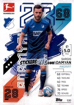 Figurina Sargis Adamyan - German Fussball Bundesliga 2021-2022. Match Attax Extra
 - Topps