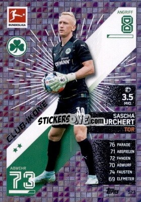 Sticker Sascha Burchert - German Fussball Bundesliga 2021-2022. Match Attax Extra
 n. 523 - Topps