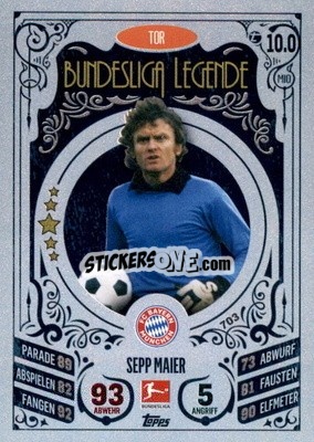 Cromo Sepp Maier - German Fussball Bundesliga 2021-2022. Match Attax Extra
 - Topps