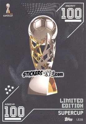 Sticker Supercup Trophäe - German Fussball Bundesliga 2021-2022. Match Attax Extra
 n. LE28 - Topps