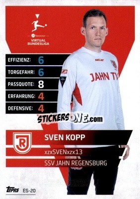 Figurina Sven Kopp – xzxSVENxzx13 - German Fussball Bundesliga 2021-2022. Match Attax Extra
 - Topps