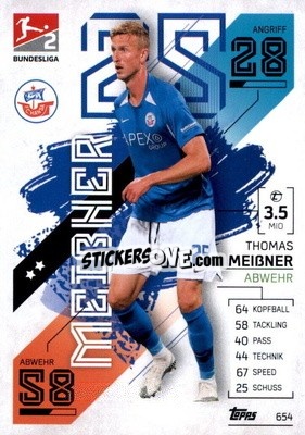 Figurina Thomas Meißner - German Fussball Bundesliga 2021-2022. Match Attax Extra
 - Topps