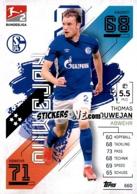 Sticker Thomas Ouwejan - German Fussball Bundesliga 2021-2022. Match Attax Extra
 - Topps