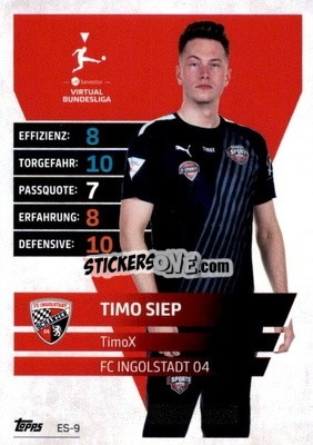 Sticker Timo Siep – TimoX - German Fussball Bundesliga 2021-2022. Match Attax Extra
 - Topps