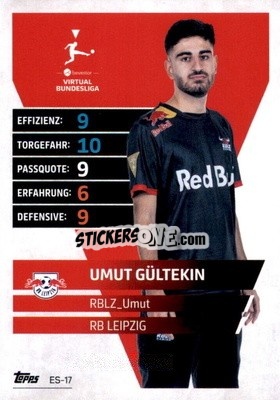 Sticker Umut Gültekin – RBLZ_Umut - German Fussball Bundesliga 2021-2022. Match Attax Extra
 - Topps
