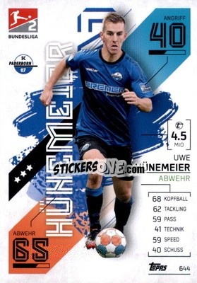 Sticker Uwe Hünemeier - German Fussball Bundesliga 2021-2022. Match Attax Extra
 - Topps