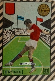 Sticker Brondi - Tuttocalcio Campionato 1948-1949 Serie A
 n. 83 - CICOGNA
