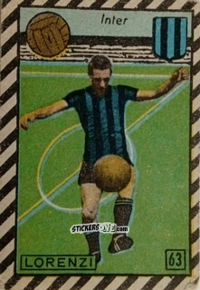 Sticker Lorenzi - Tuttocalcio Campionato 1948-1949 Serie A
 n. 63 - CICOGNA
