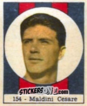 Sticker Cesare Maldini - Campionato di Calcio 1957-1958
 n. 154 - SPORT NAPOLI
