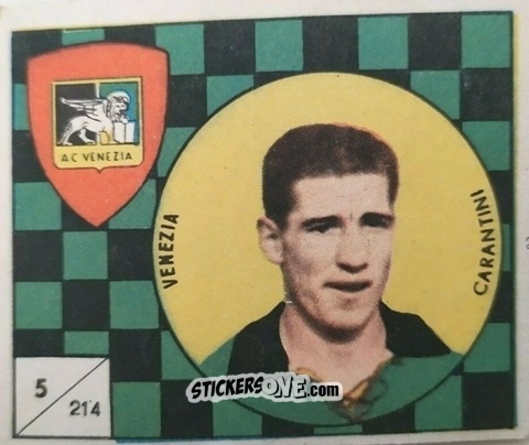 Sticker Carantini - Figurine Calcio 1958-1959
 n. 214 - V.A.V.
