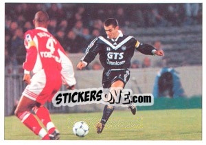 Cromo Michel Pavon (In game - foto 2) - F.C. Girondins De Bordeaux - Panini