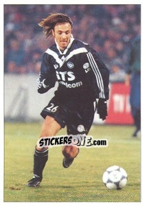 Sticker Christophe Dugarry (In game - foto 1) - F.C. Girondins De Bordeaux n. 100 - Panini