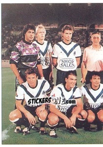 Sticker Team foto 1991-92 (part 1/2) - F.C. Girondins De Bordeaux - Panini