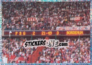 Sticker Final score PSG - Bordeaux (1999) - F.C. Girondins De Bordeaux - Panini