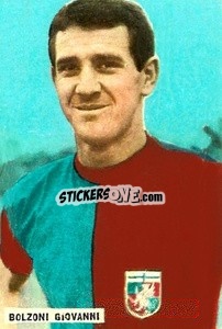 Sticker Bolzoni Giovanni - Fotocalcio 1962-1963
 n. 60 - EDIZIONE FILATELICHE
