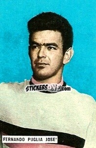 Cromo Fernando Puglia Jose' - Fotocalcio 1962-1963
 n. 141 - EDIZIONE FILATELICHE
