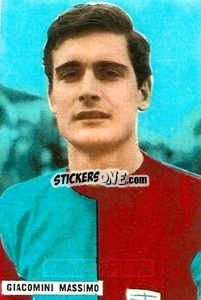 Sticker Giacomini Massimo - Fotocalcio 1962-1963
 n. 57 - EDIZIONE FILATELICHE
